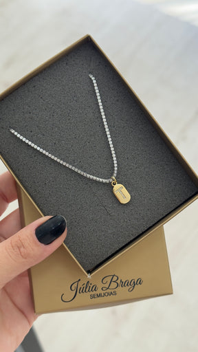 Choker Riviera de Zircônias – Luxo e Brilho em Cada Detalhe