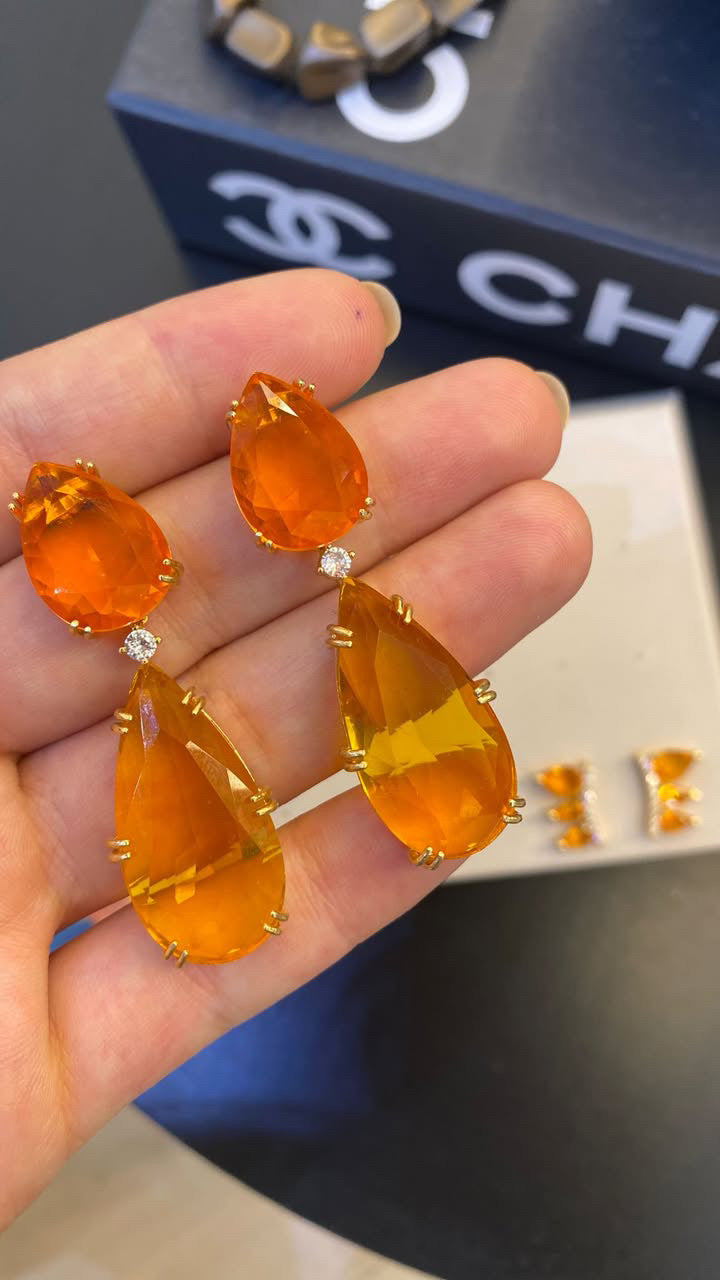 Brinco Gota Laranja