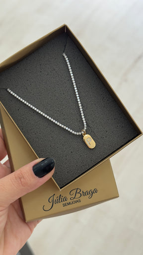 Choker Riviera de Zircônias – Luxo e Brilho em Cada Detalhe