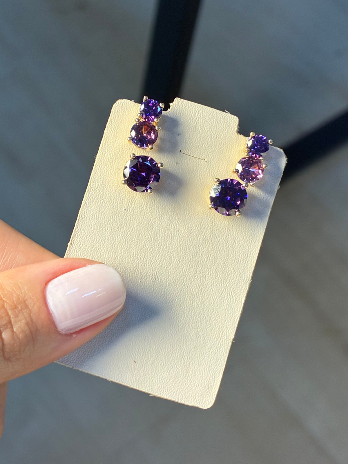Trio Dourado ponto de luz roxo