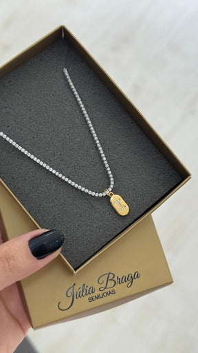 Choker Riviera de Zircônias – Luxo e Brilho em Cada Detalhe