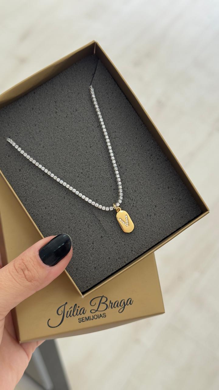 Choker Riviera de Zircônias – Luxo e Brilho em Cada Detalhe