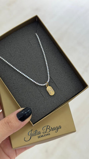 Choker Riviera de Zircônias – Luxo e Brilho em Cada Detalhe