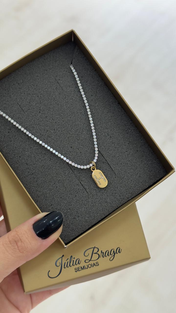 Choker Riviera de Zircônias – Luxo e Brilho em Cada Detalhe