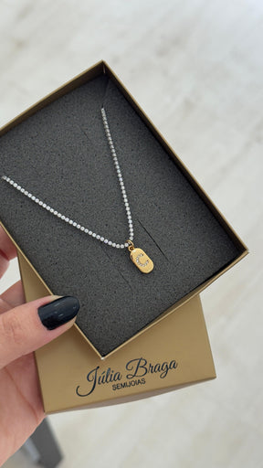 Choker Riviera de Zircônias – Luxo e Brilho em Cada Detalhe
