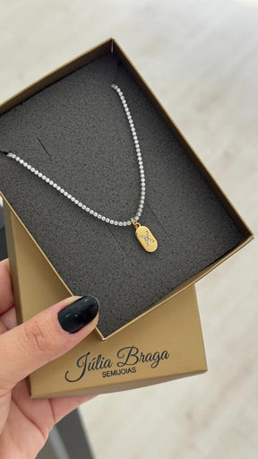 Choker Riviera de Zircônias – Luxo e Brilho em Cada Detalhe