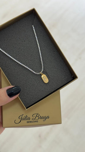 Choker Riviera de Zircônias – Luxo e Brilho em Cada Detalhe